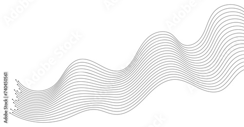 abstract wavy lines background element. Suitable for AI, tech, network, science, digital technology theme 