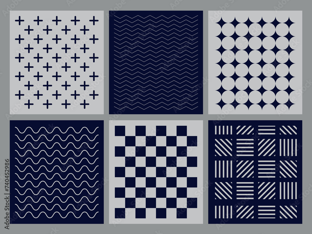 set of minimalist geometric patterns, minimalist backgrounds of textures of lines and shapes