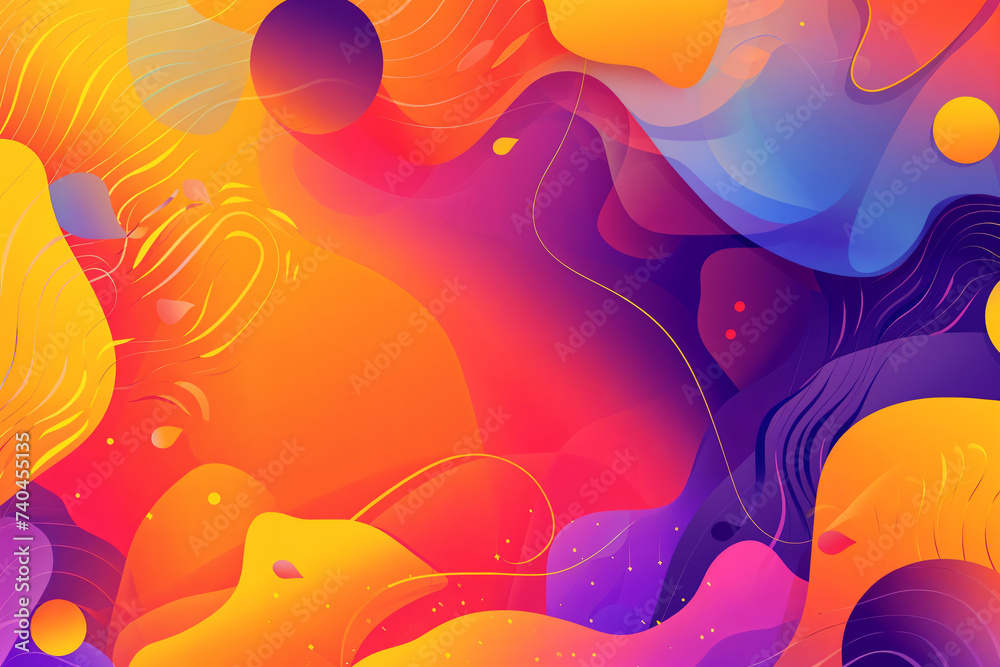 Background Design with Abstract Shapes Concept