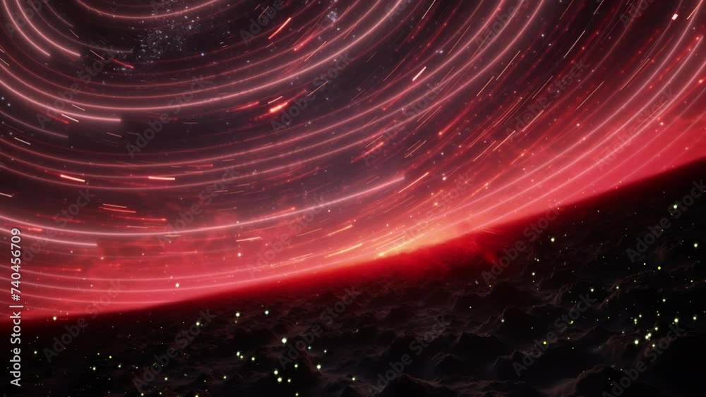  astrophotography background illustration with cosmic sky. seamless looping overlay 4k virtual video animation background 