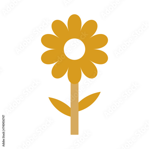 Simple Cute Flower Vector