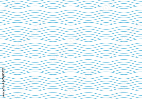 Seamless wave pattern