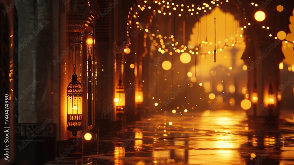 Ramadan Background: Idul Fitri and Ramadan Celebration