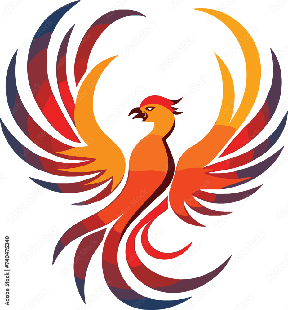 vector of Phoenix illustration with white background vector of Phoenix illustration with white background