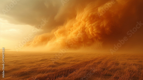 Texture of grains sinking deeper into the ground as the sandstorm picks up intensity.