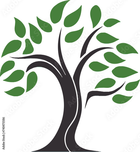 vector illustration of tree graphic element