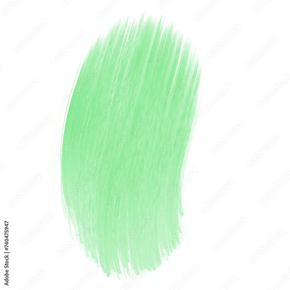 green paint brush