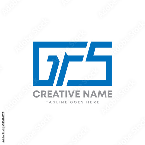 Abstract Letter GFS logo fit for All business photo