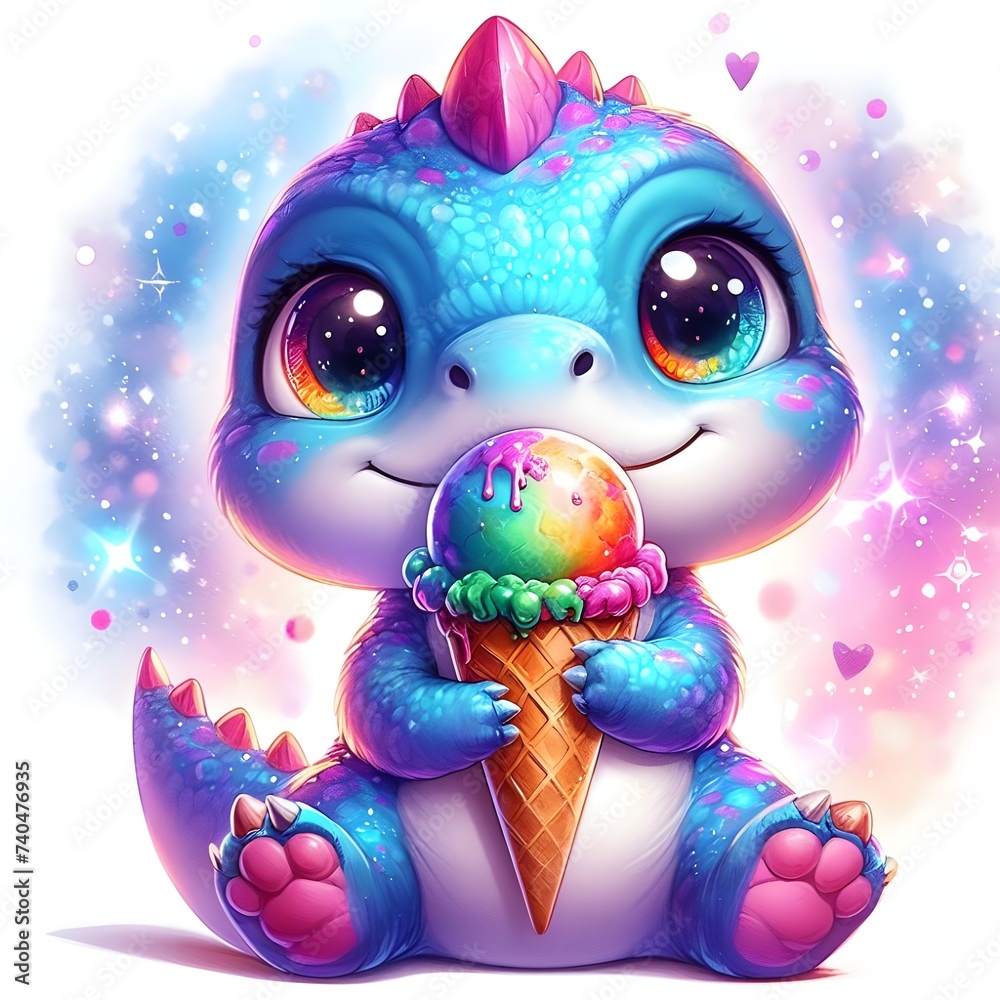 dinosaur t-rex ice cream