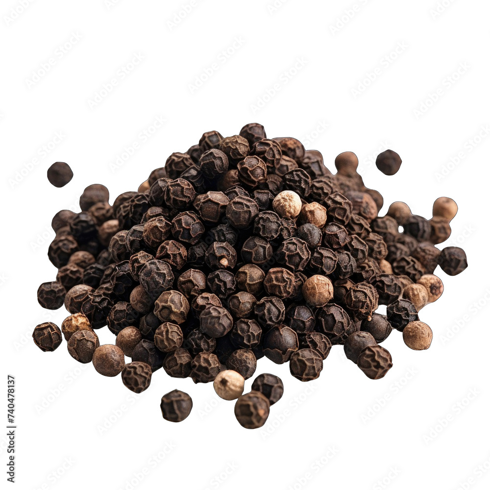 macro a pile of Peppercorn png