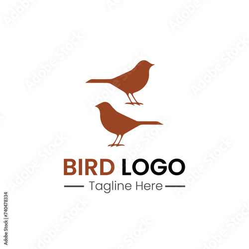 bird logo icon vector design template