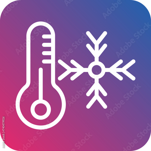 Hypothermia Icon Style