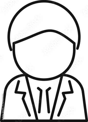 Clinic doctor icon outline vector. General review. Screening general mri