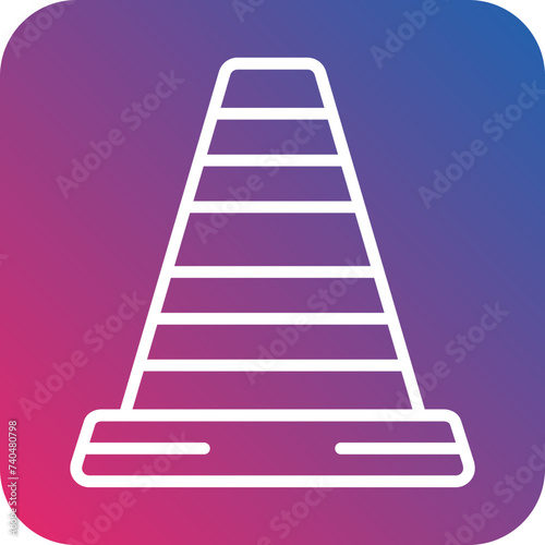 Traffic Cone Icon Style