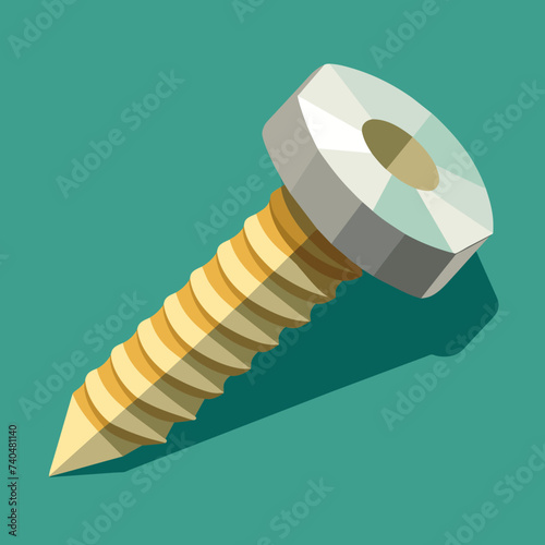 illustration of a screw