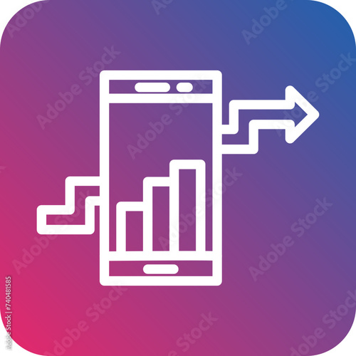 Mobile Analytics Icon Style