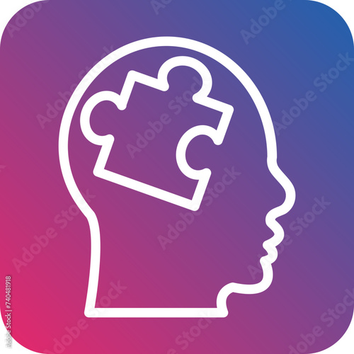 Mental Disorder Icon Style