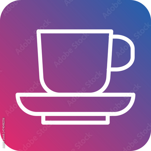 Coffee Cups Icon Style
