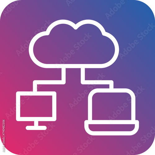 Cloud Storage Icon Style