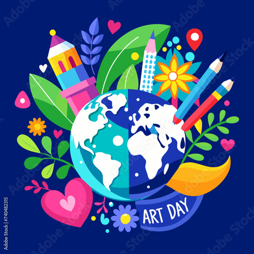 World Art Day illustration