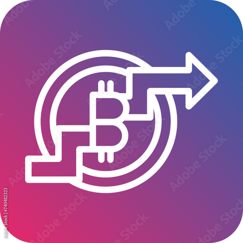 Crypto Halving Icon Style