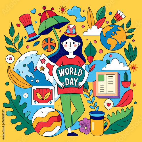 World Art Day illustration