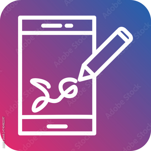 Digital Signature Icon Style