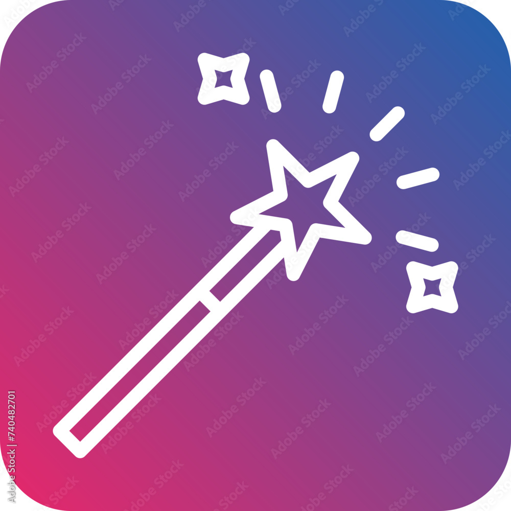 Magic Stick Icon Style Magic Stick Icon Style