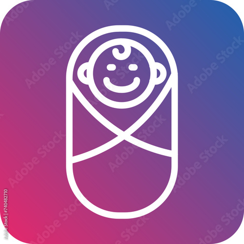 Newborn Baby Icon Style