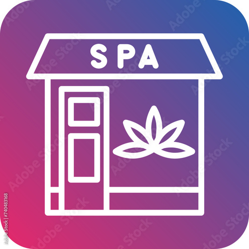 Spa Center Icon Style