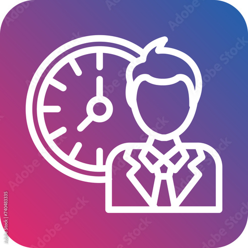 Working Hours Icon Style