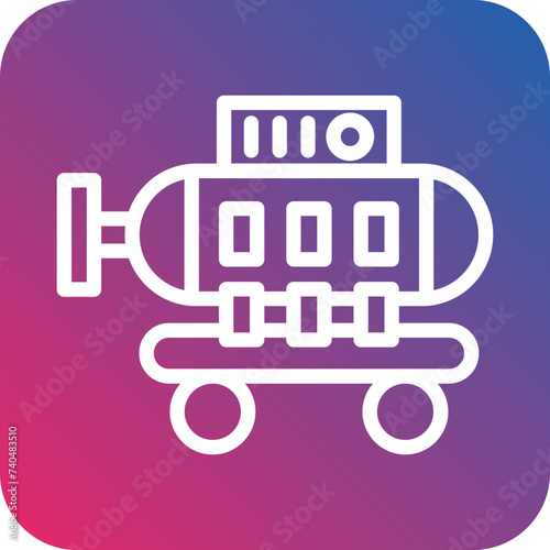 Diving Chamber Icon Style