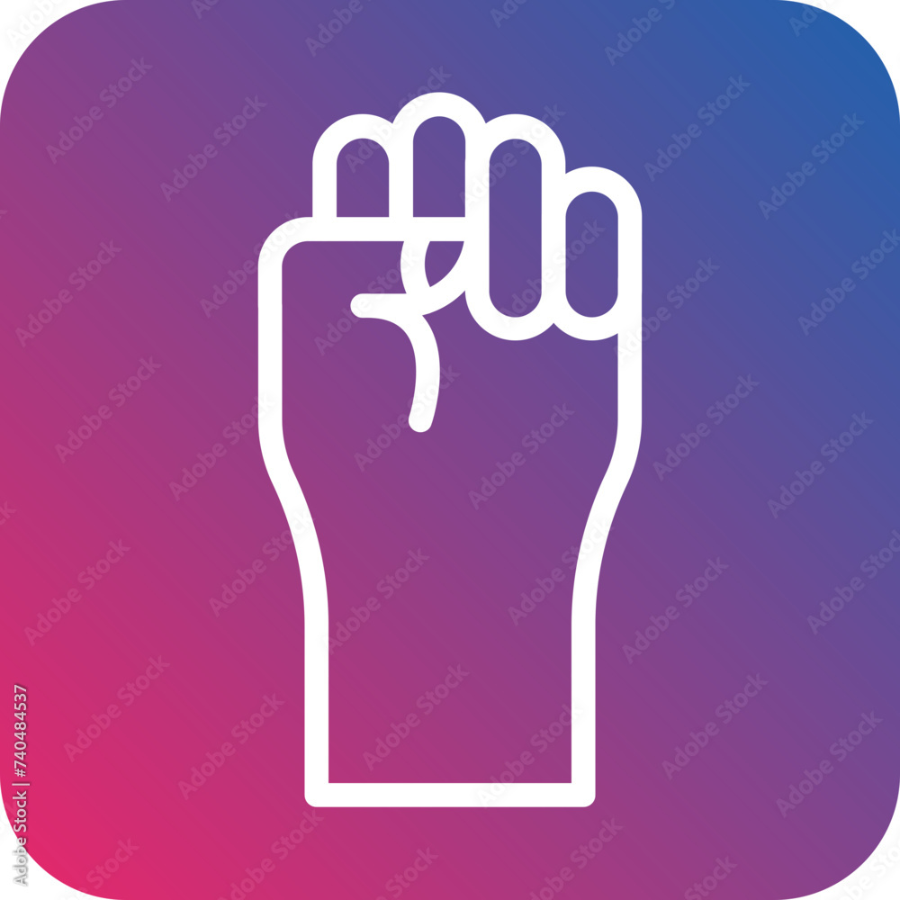 Obraz premium Black Lives Matter Icon Style