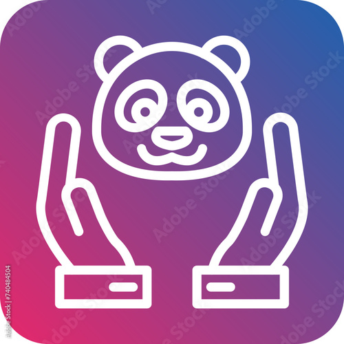 Animal Rights Icon Style