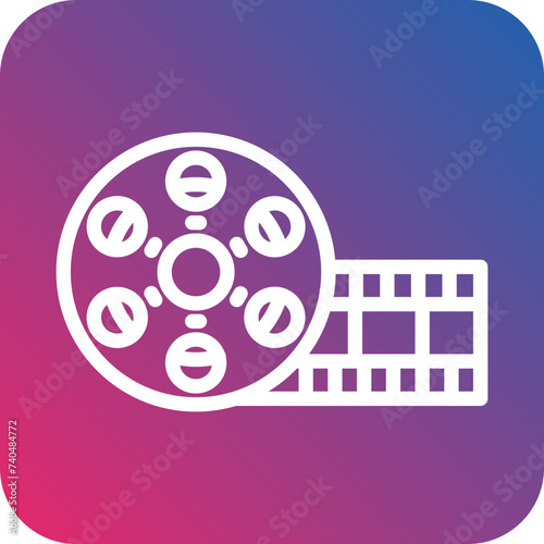 Film Reel Icon Style