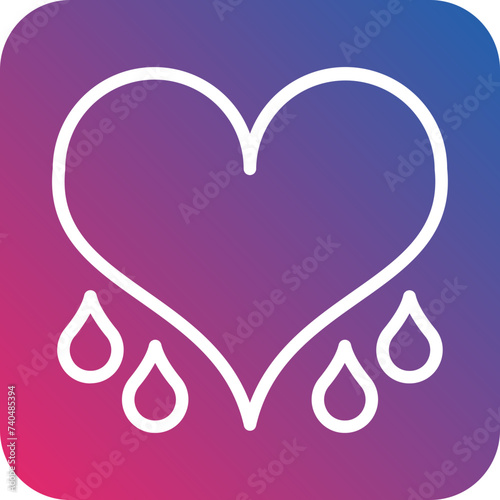 Bleeding Heart Icon Style