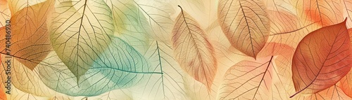 Retro Leaf Harmony: Vintage tones blending seamlessly in a calming leaf pattern.