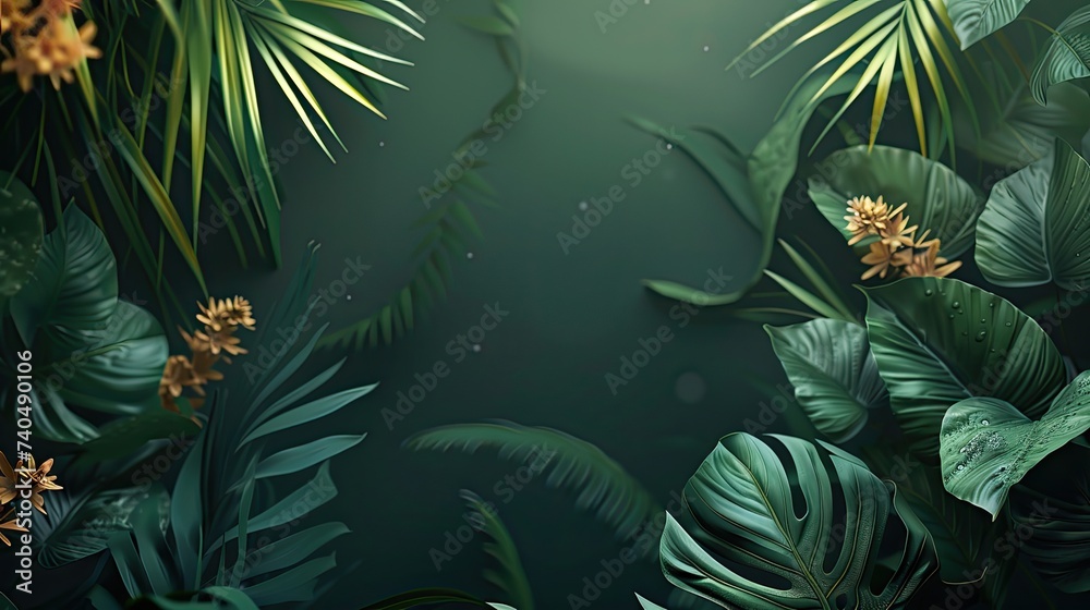 Fototapeta premium similar. almost the same, tropical leaves. high quality
