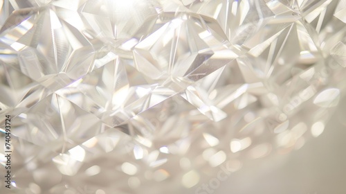 Diamond patterns gleaming under soft light, elegance in symmetry
