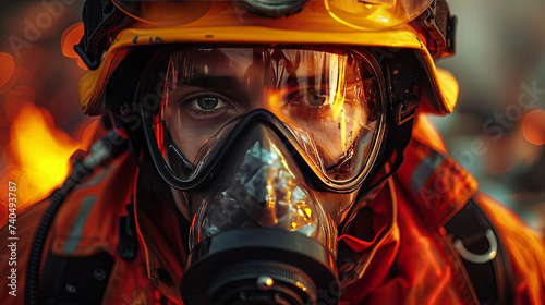Firefighters on duty