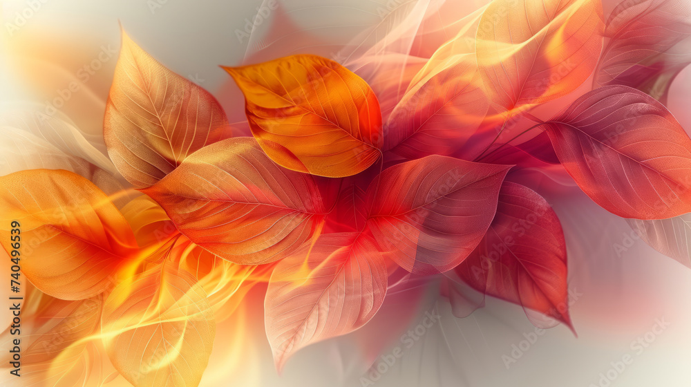abstract background for a flyer, lines and circles, autumn leaves,generative ai abstract background for a flyer, lines and circles, autumn leaves,generative ai