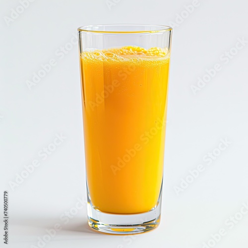 mango juice isolated on white background.