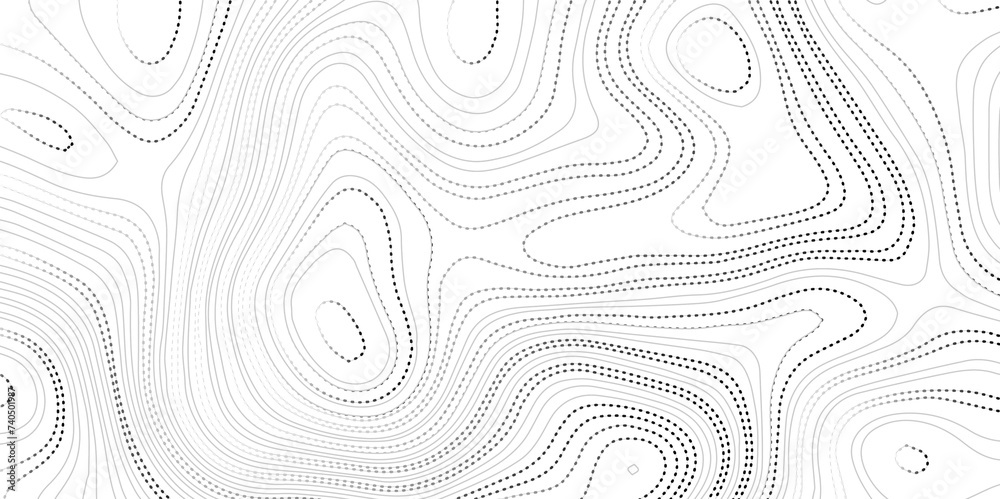 White paper wave curve relief geometric wave grid line background. . Abstract wavy topographic map and curved lines background. Vector illustration.