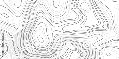 White paper wave curve relief geometric wave grid line background. . Abstract wavy topographic map and curved lines background. Vector illustration.