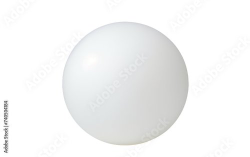 A white ball. Isolated on a Transparent Background PNG.
