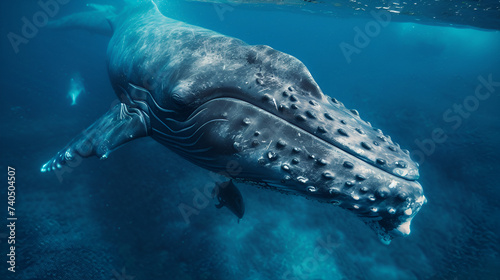 whale underwater