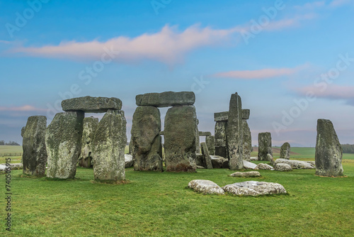 View of Stonehenge monument in United Kingdom