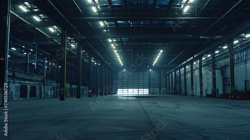 Large empty warehouse   Generative AI