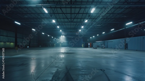 Large empty warehouse : Generative AI