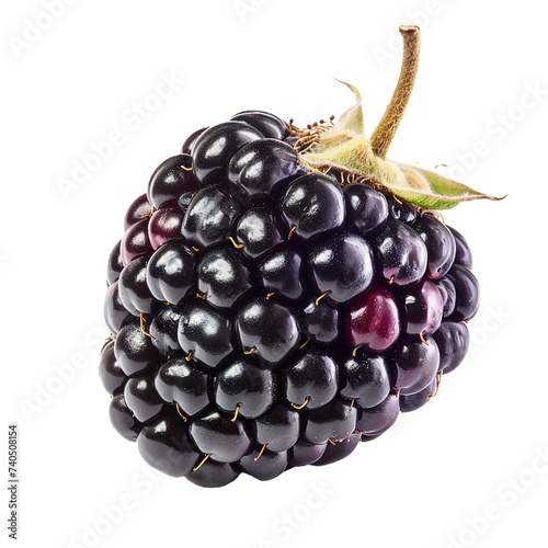 Marionberry, transparent background, isolated image, generative AI